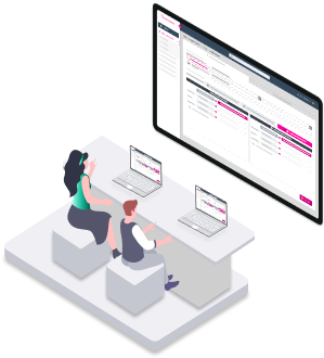 Ilustración de Optimización de rutas