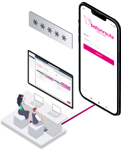 Ilustración de usar BatonRoute