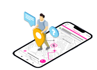 Ilustración de seguimiento en tiempo real con Bus Tracker